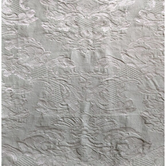 2 Yards Pale Green Jacquard Damask Drapery Decor Fabric 46'' - Picture 1 of 5